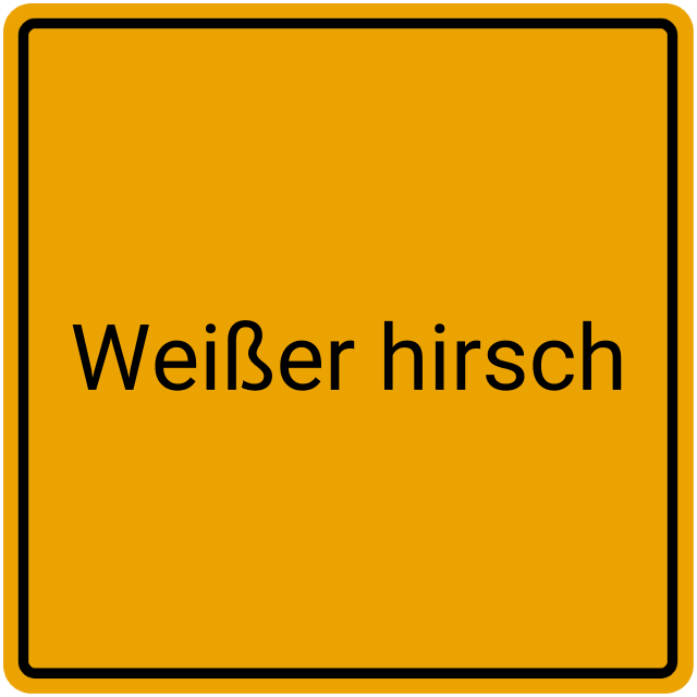 Meldebestätigung Weißer Hirsch